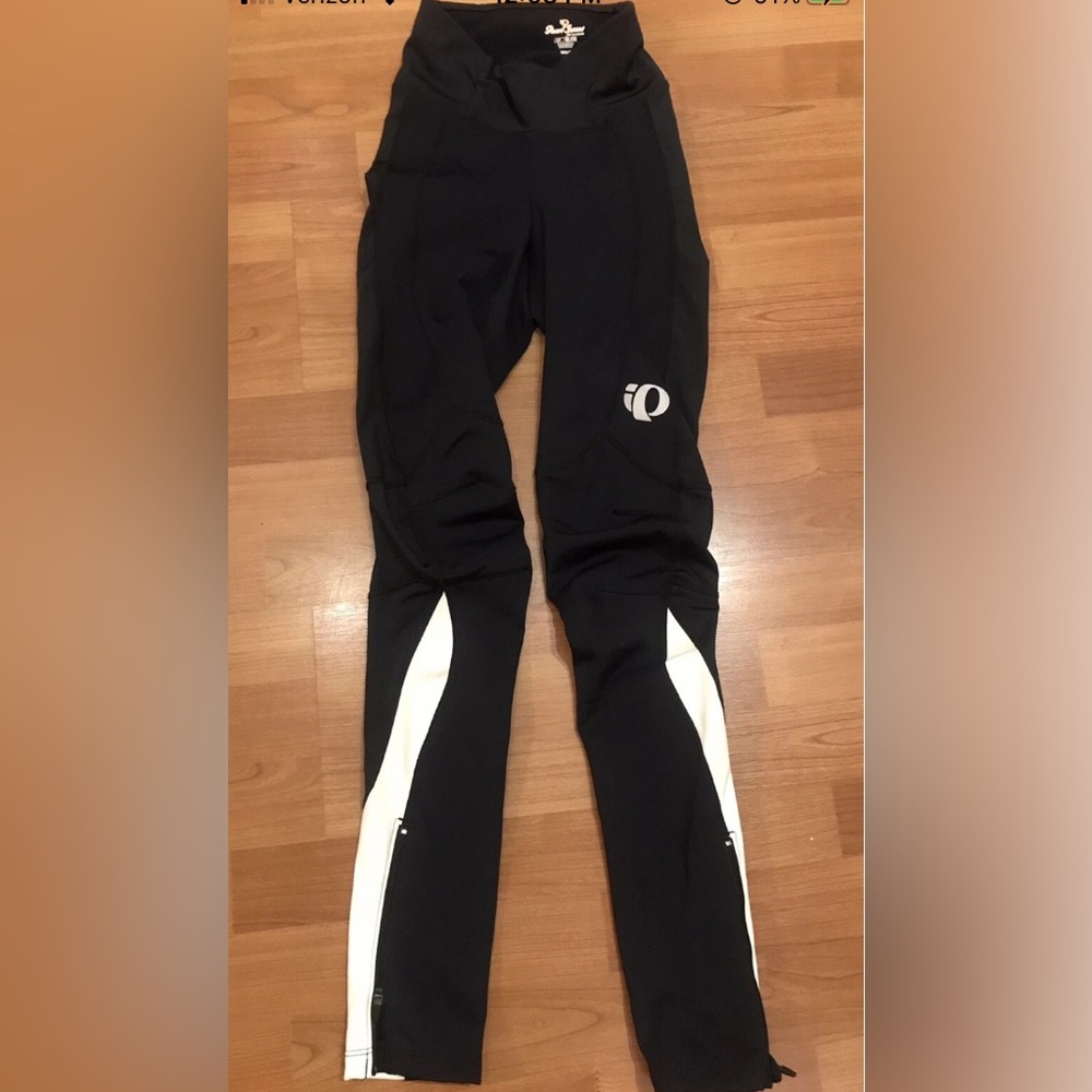 Pearl Izumi Elite Women’s Insulated Cycling Pants Black & White NWOT